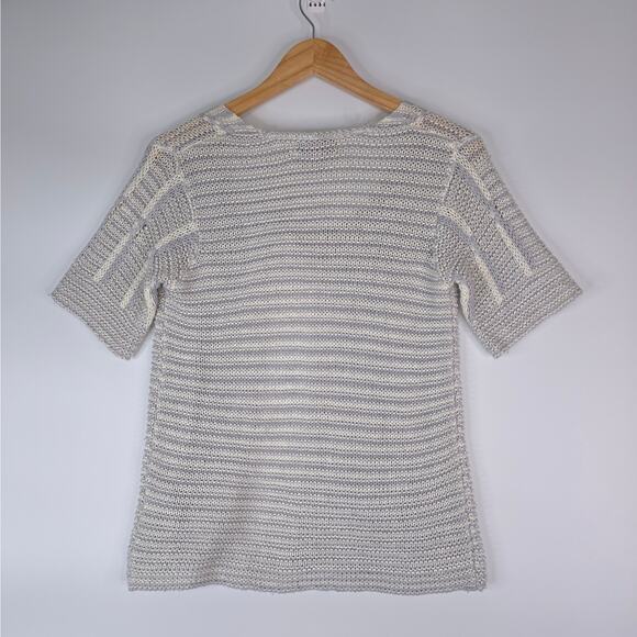 Lana Lee Sweater Womens Small Short Sleeve Open Front Knit Cardigan Acrylic - Picture 2 of 7